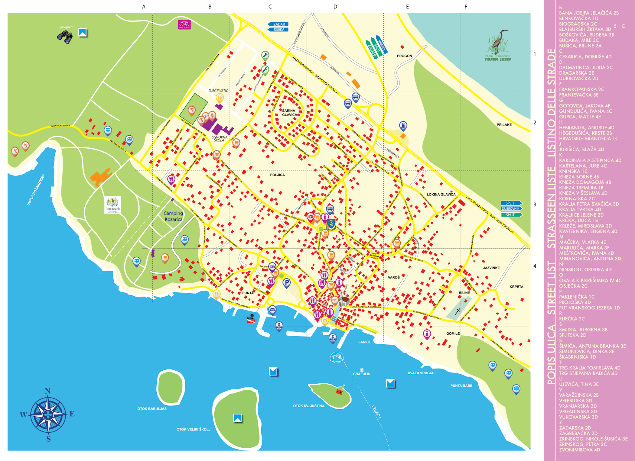 Plan De Pako tane Camping Paradiso And ApartmentsCamping Paradiso And 